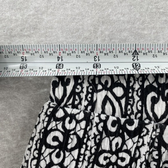 R.Q.T. Skirt Womenss Size Small Modi Abstract Flare Gauzy Black White Boho - Picture 4 of 6